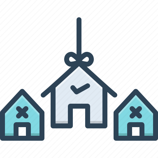 Choice, decision, house, mortgage, option, preference, resident icon - Download on Iconfinder