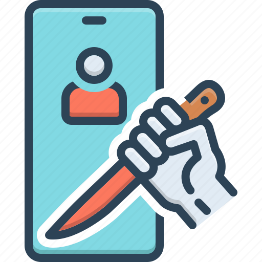 Killing, threaten, blackmail, cyberbully, knife icon - Download on Iconfinder