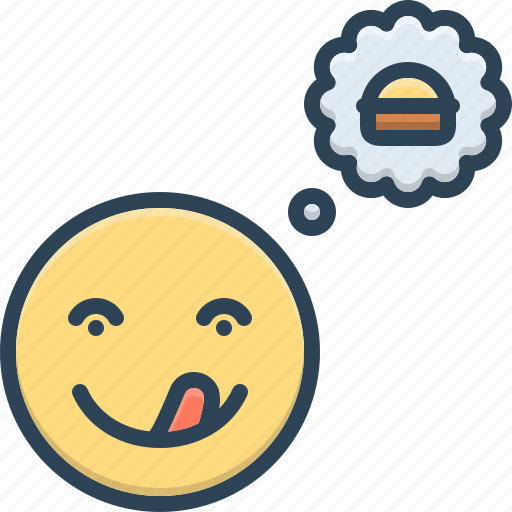 Esurient, hungry, peckish, tasty, tongue, unfed, yummy icon - Download on Iconfinder