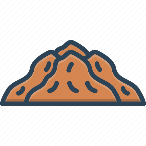 Agglomeration, chunk, condiment, heap, hoard, mountain, pile icon - Download on Iconfinder