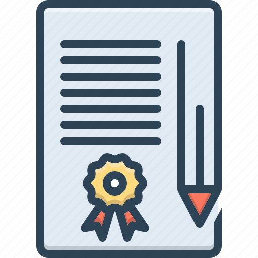 Agreement, appendage, bond, certificate, contract, guarantee, securities icon - Download on Iconfinder