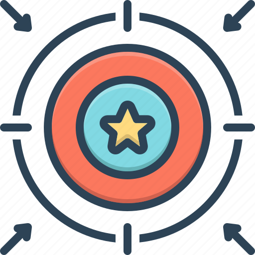 Aim, aiming, objective, point, purpose, successful, target icon - Download on Iconfinder