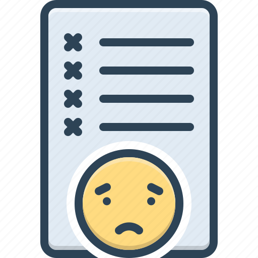 Checklist, error, failure, fault, inaccuracy, message, mistake icon - Download on Iconfinder