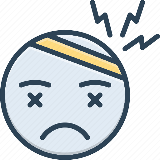 Anxiety, brain, frustrated, headache, strain, stress, tension icon - Download on Iconfinder