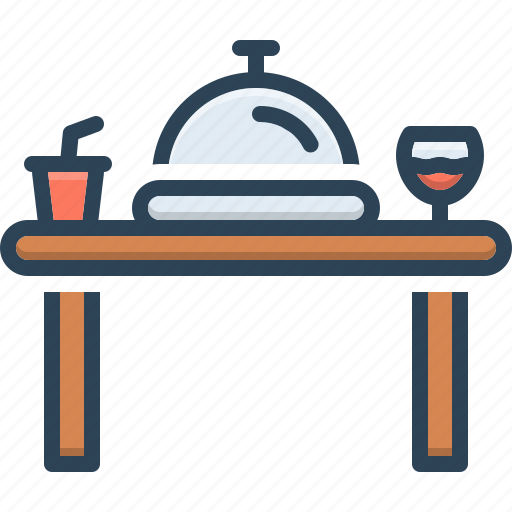 Banquet, catering, dinner, edible, party, restaurant, table icon - Download on Iconfinder