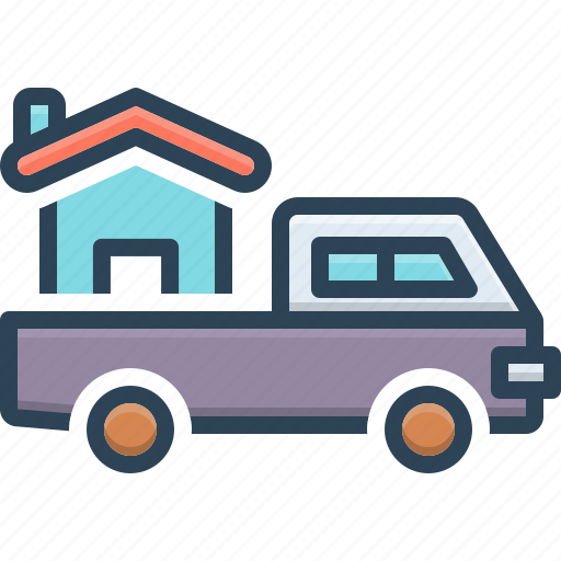 Delivery, for, in order to, instead of, move, stand for, truck icon - Download on Iconfinder