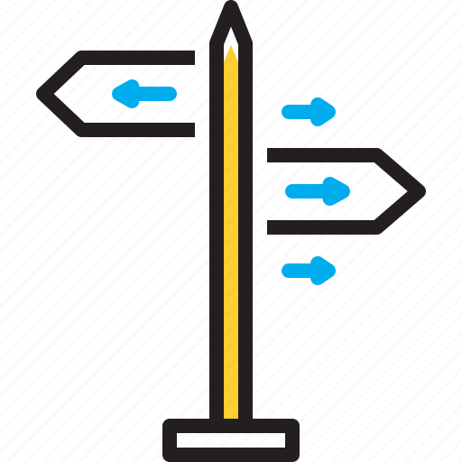 Direction, route, sign, indication, gesture, billboard, destination icon - Download on Iconfinder