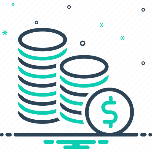 Currency, money, penny, piles, riches, stack, wealth icon - Download on Iconfinder