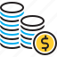 money, wealth, riches, piles, penny, stack, exchange 
