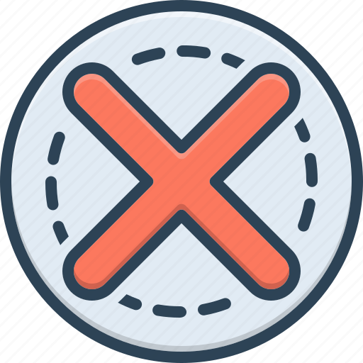 Refuse, forbidden, failure, delete, exit, fail, close icon - Download on Iconfinder