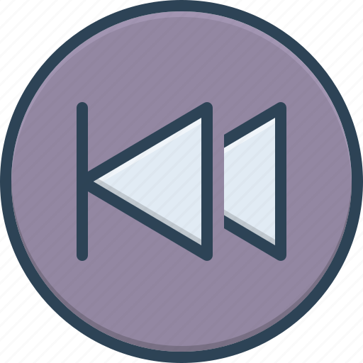 Already, play previous, antecedently, arrow, previous, earlier, past icon - Download on Iconfinder
