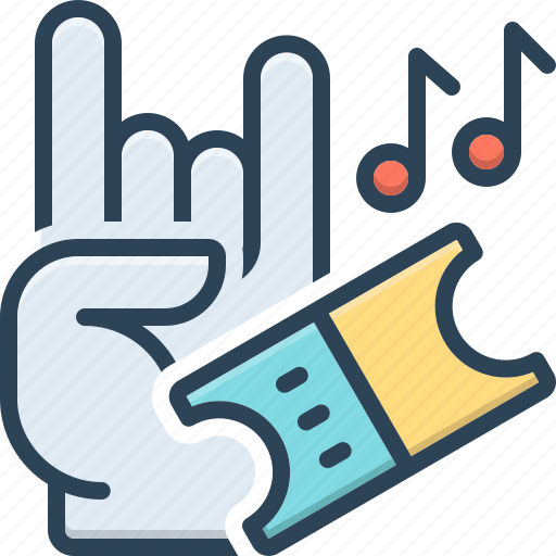 Melody, public presentation, show, musically, performance, voucher, concert icon - Download on Iconfinder