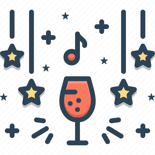 Beverage, party, enjoy, club, delight, decorated, wine icon - Download on Iconfinder