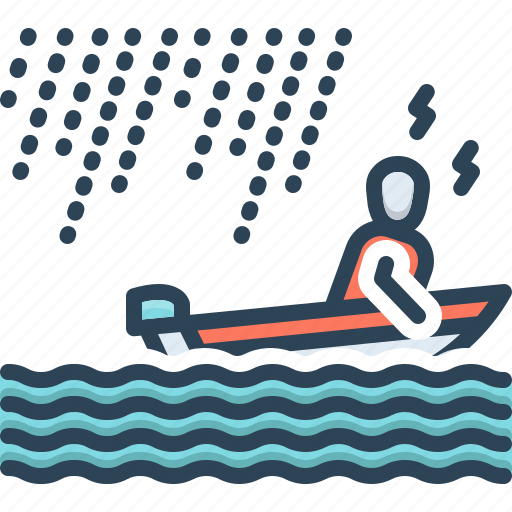 In some way, boating, in some manner, somehow, river, raindrops, wave icon - Download on Iconfinder