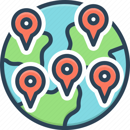 Anytime, somewhere, someplace, location, navigation, map, here and there icon - Download on Iconfinder