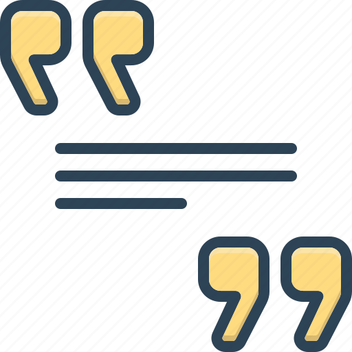 Double quote, bubble, precedent, case, example, lesson, instance icon - Download on Iconfinder