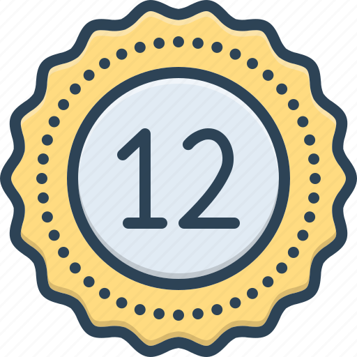 Mathematical, twelve, dozen, zodiac, calculated, fulfillment, digit icon - Download on Iconfinder