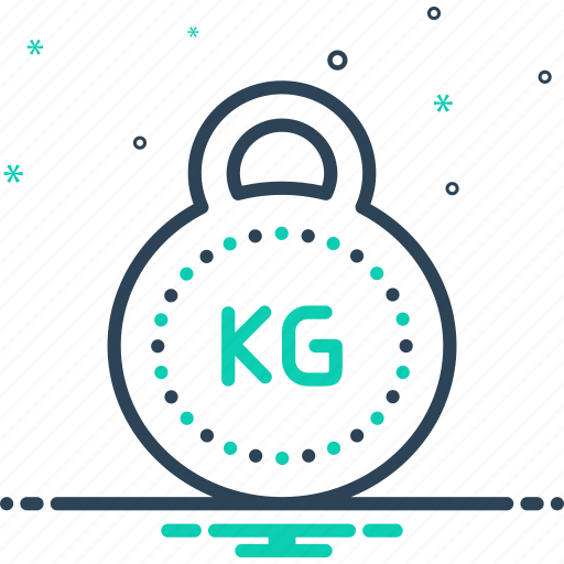 Kg, kilogram, mass, weight, balance, unit, weight unit icon - Download on Iconfinder