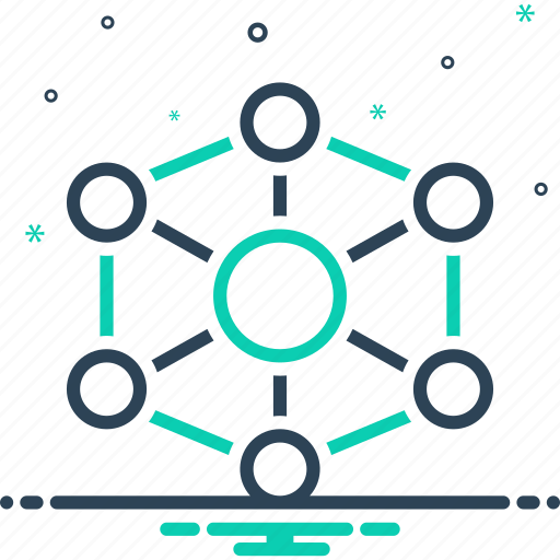 Molecules, particle, element, atom, biology, connection, structure icon - Download on Iconfinder
