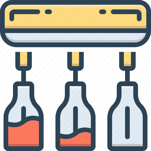 Filling, stuffing, packing, nogging, product, bottle, machine icon - Download on Iconfinder