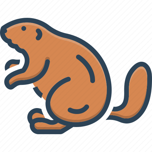 Beaver, otter, mammal, mouse, rat, tail, animal icon - Download on Iconfinder