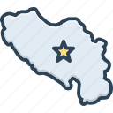 yugoslavia, atlas, border, country, flag, nation, national