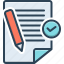 noted, bookmark, document, form, paper, pen, note