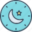 pm, clock, night, watch, analog, deadline, moon 