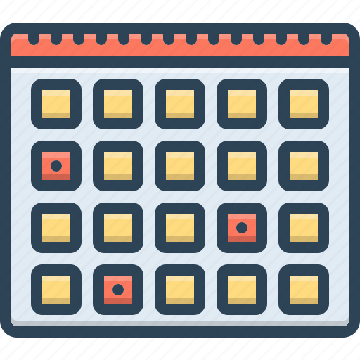 Cal, calendar, reminder, monthly, annual, deadline, weekly icon - Download on Iconfinder
