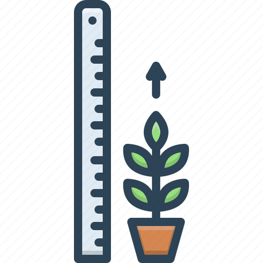 Enlargement, increase, rise, growth, plant, measure, ecology icon - Download on Iconfinder