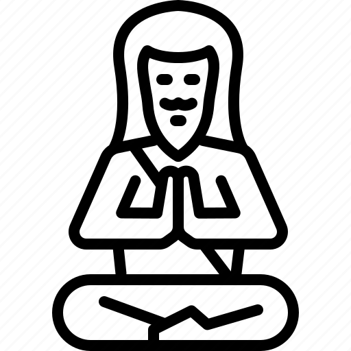 Guru, master, grave, godfather, meditate, ayurveda, culture icon - Download on Iconfinder
