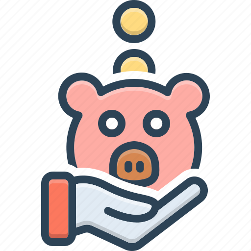 Gets, obtain, benefit, piggy, bank, collect, savings icon - Download on Iconfinder