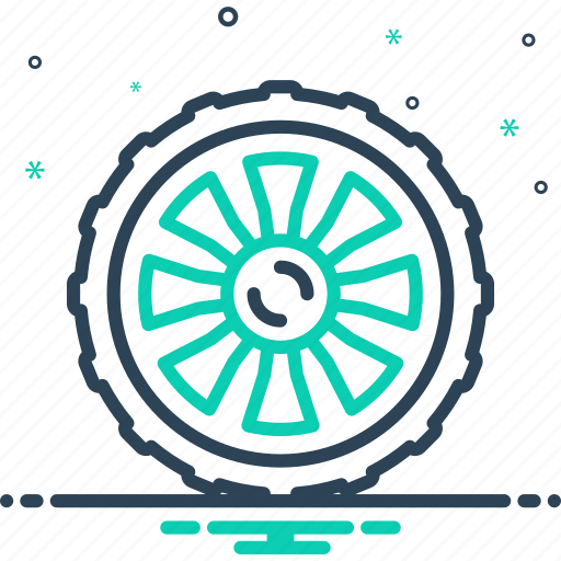 Alloy, wheel, car, tire, sport, automobile, rim icon - Download on Iconfinder