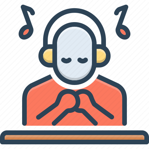 Concentration, attention, focusing, centralization, listen, music, headphones icon - Download on Iconfinder