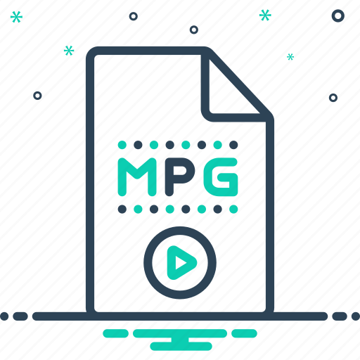 Mpg, file, video, audio, format, movie, document icon - Download on Iconfinder