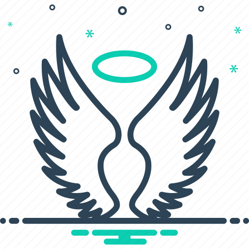 Halo, wing, fantasy, feather, heaven, angel wing, angle icon - Download on Iconfinder