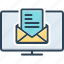 mailed, letter, email, newsletter, mailbox, postal, envelope 