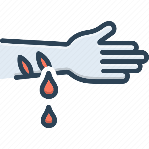 Cuts, hand, wound, accident, bleed, blood, injury icon - Download on Iconfinder
