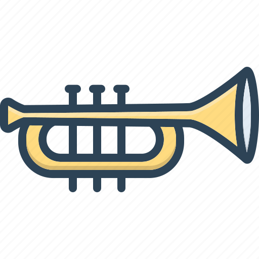 Brass, acoustic, trumpet, entertainment, equipment, saxophone, music instrument icon - Download on Iconfinder