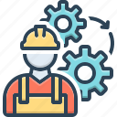 engineering, worker, construction, contractor, gear, engineer, maintenance