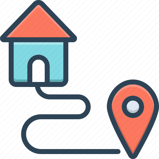 Relocation, move, address, change, dispatch, location, navigation icon - Download on Iconfinder
