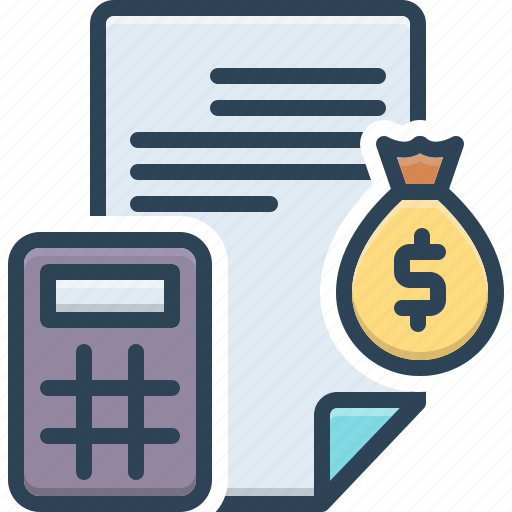 Accounts, calculation, description, credit, receipt, budget, invoice icon - Download on Iconfinder