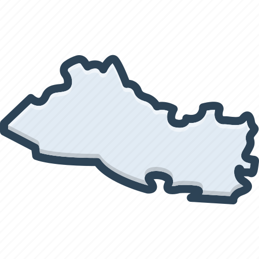 Salvador, america, area, border, contour, country, map icon - Download on Iconfinder