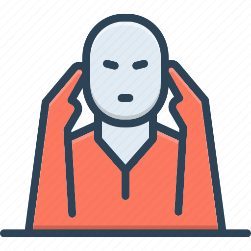 Bother, tension, harassment, botheration, worry, irritate, frustrated icon - Download on Iconfinder