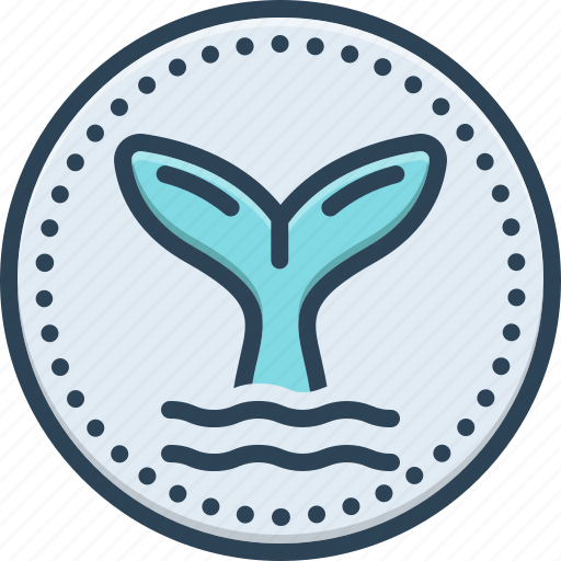 Tail, rump, whale, fish, marine, aquatic, mermaid icon - Download on Iconfinder