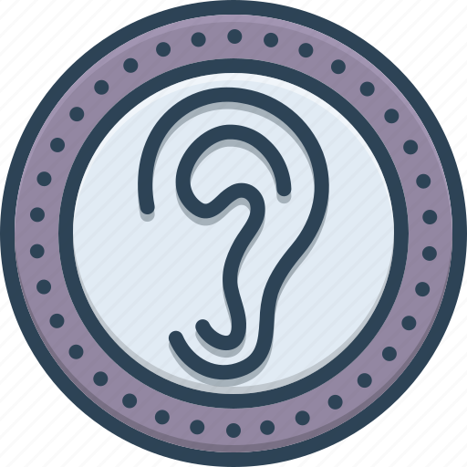 Hear, listen, ear, sound, waves, noise, auditory icon - Download on Iconfinder