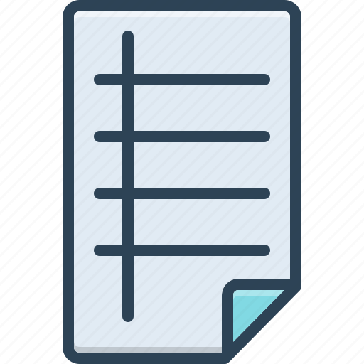 Lined, sequence, hierarchy, series, ruling, order, ruled copy icon - Download on Iconfinder