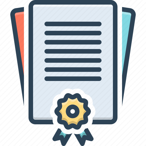 License, permit, certificate, document, warrant, agreement, qualification icon - Download on Iconfinder