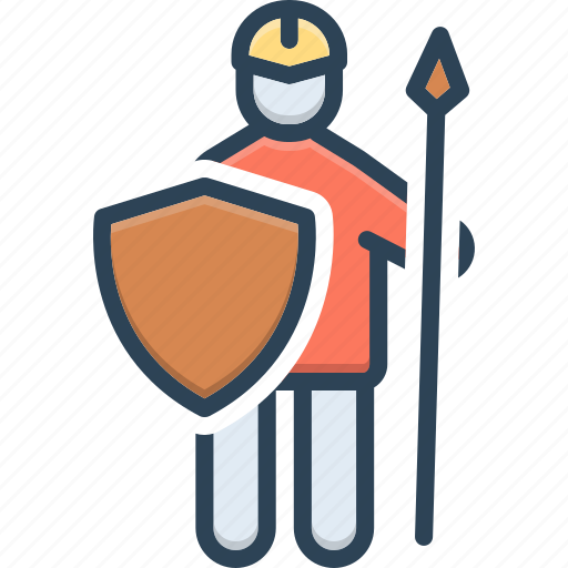 Defend, protect, shield, soldiers, spartan, gladiator, warrior icon - Download on Iconfinder