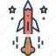 creates, initiate, invent, rocketship, launch, innovation, startup 